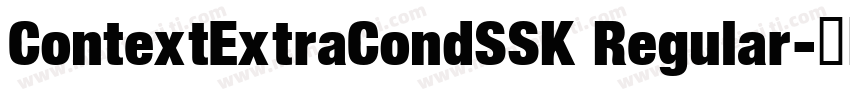 ContextExtraCondSSK Regular字体转换